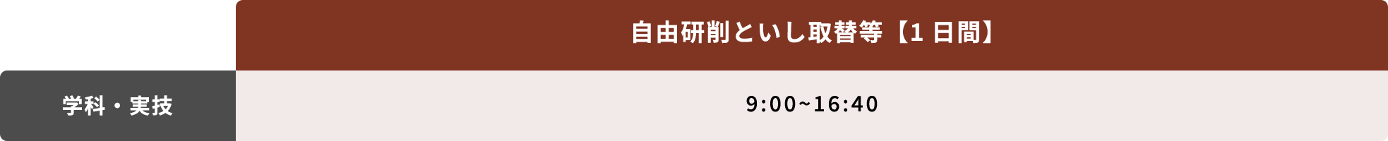 タイムテーブル
